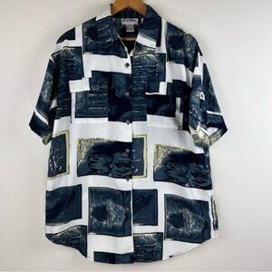 Vtg Caribou New York Women’s Boxy Shirt Size XL